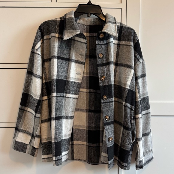 Amazon Jackets & Blazers - NWOT Plaid Flannel Shacket
